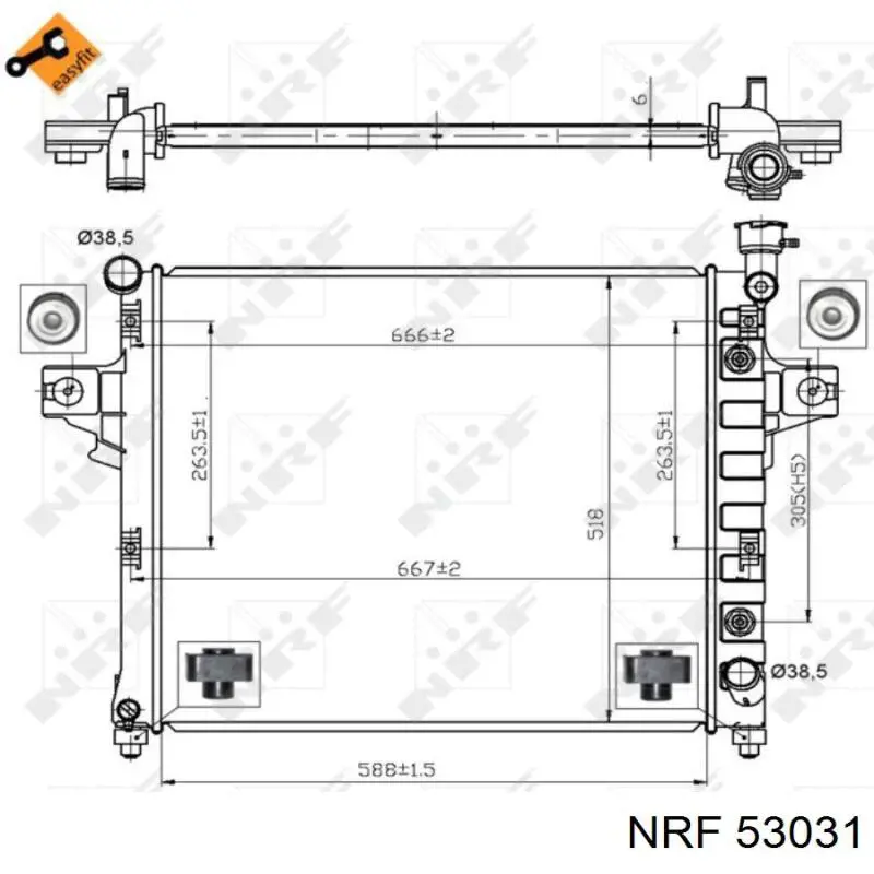 Радіатор основний Thermotec D7Y016TT ціна, від 153.05 USD