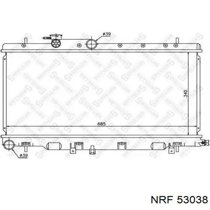 Радіатор 45119FE030 Subaru