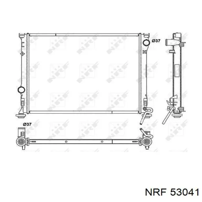 Купити 53041 NRF Радіатор двигуна