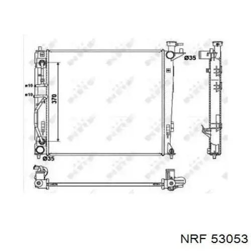 Радіатор основний NRF 53053 ціна, від 150.58 USD