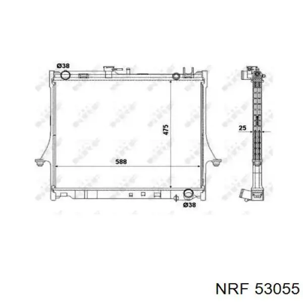 Радіатор основний NRF 53055 ціна, від 145.67 USD