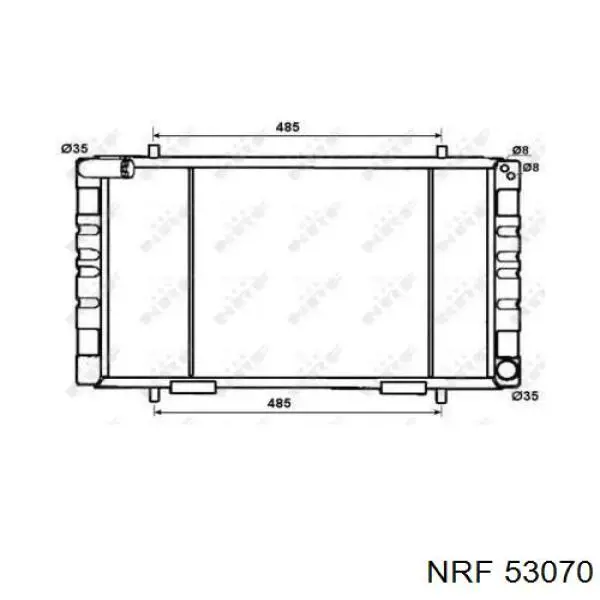 Радіатор основний NRF 53070 ціна, від 178.00 USD