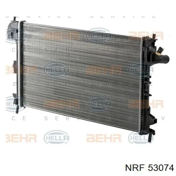 53074 NRF радіатор охолодження двигуна