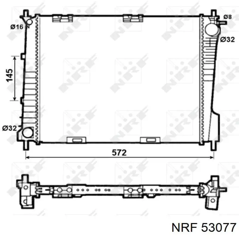 Купити 8200489879 Renault (RVI) Радіатор двигуна