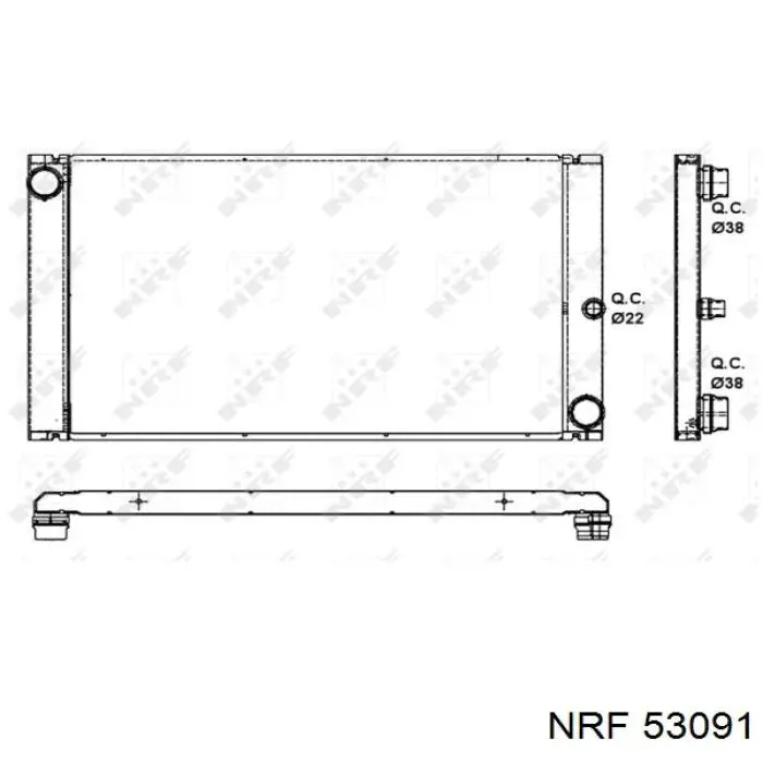 Радіатор охолодження двигуна CR1093000P Mahle Original