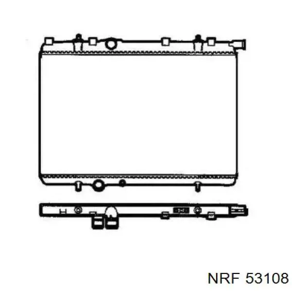 53108 NRF Радіатор охолодження двигуна