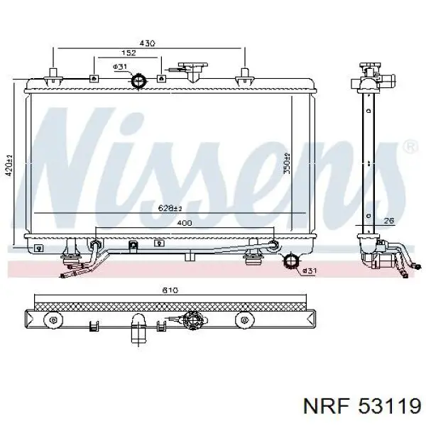 Радіатор основний HCC 25310FD000 ціна, від 79.29 USD