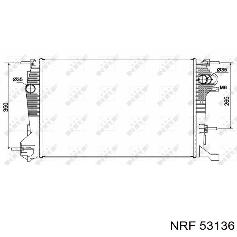 Радіатор основний NRF 53136 ціна, від 115.19 USD