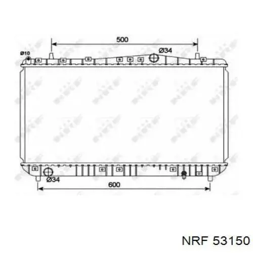 Радіатор 53150 NRF