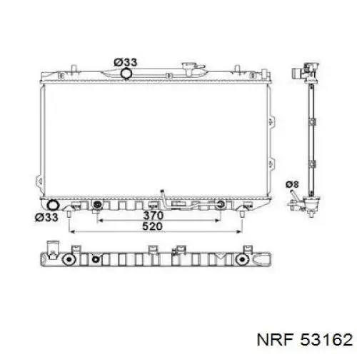 R12224 Sato Tech Радіатор охолодження двигуна