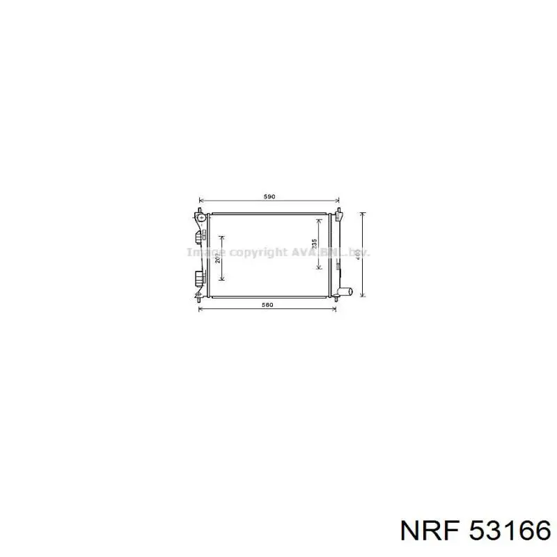 Радіатор основний NRF 53166 ціна, від 62.21 USD
