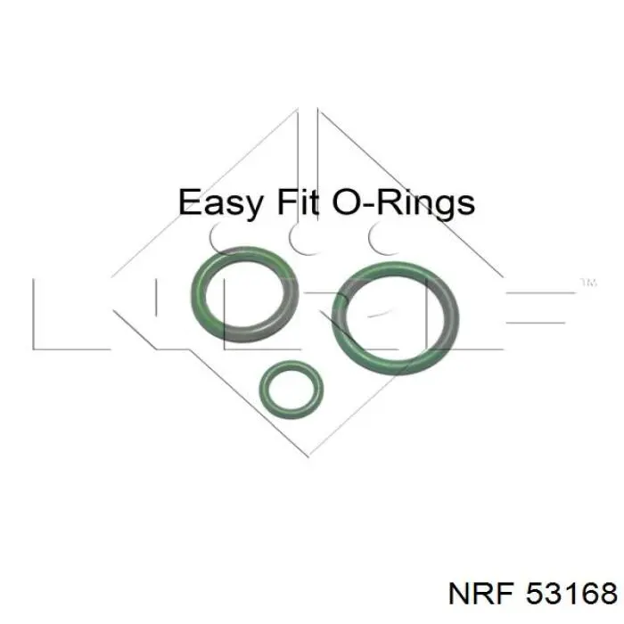 53168 NRF радіатор охолодження двигуна