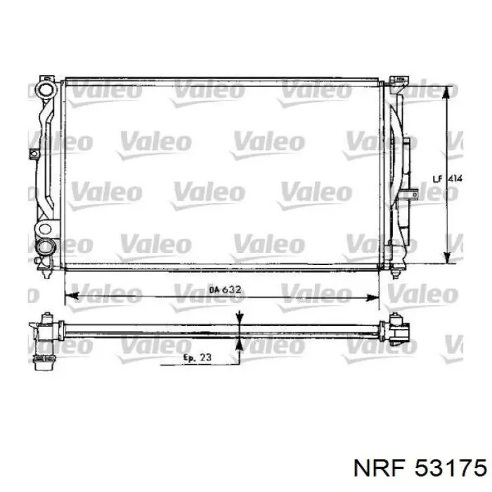 Радіатор 53175 NRF