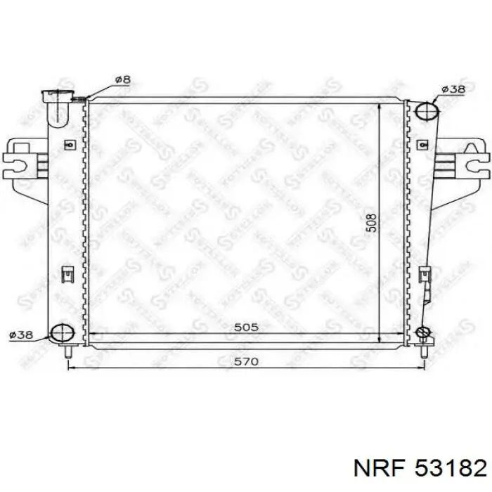 53182 NRF Радіатор охолодження двигуна