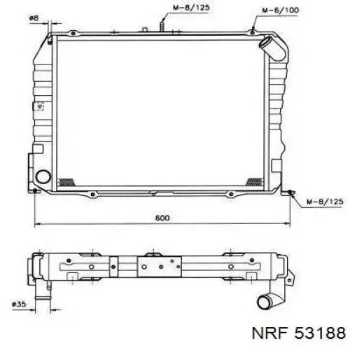 Радіатор 646893 Nissens
