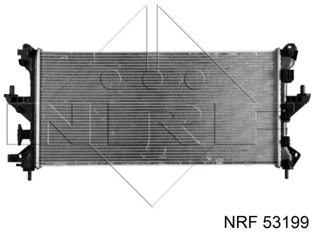 53199 NRF радіатор охолодження двигуна