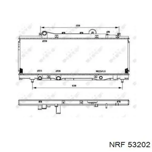 Купити 53202 NRF Радіатор двигуна