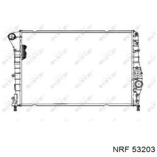 53203 NRF радіатор охолодження двигуна
