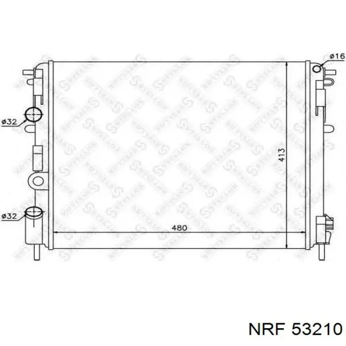Купити 53210 NRF Радіатор двигуна