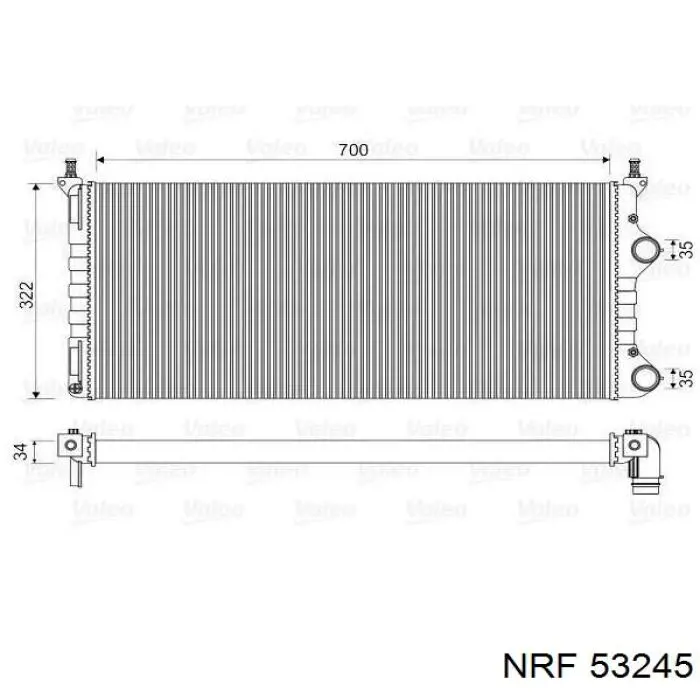 Радіатор основний NRF 53245 ціна, від 67.73 USD
