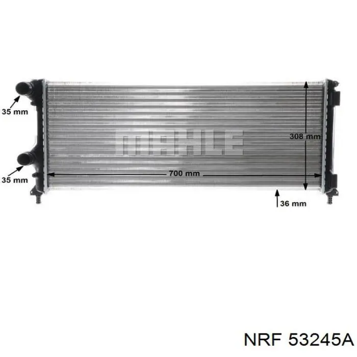 53245A NRF радіатор охолодження двигуна