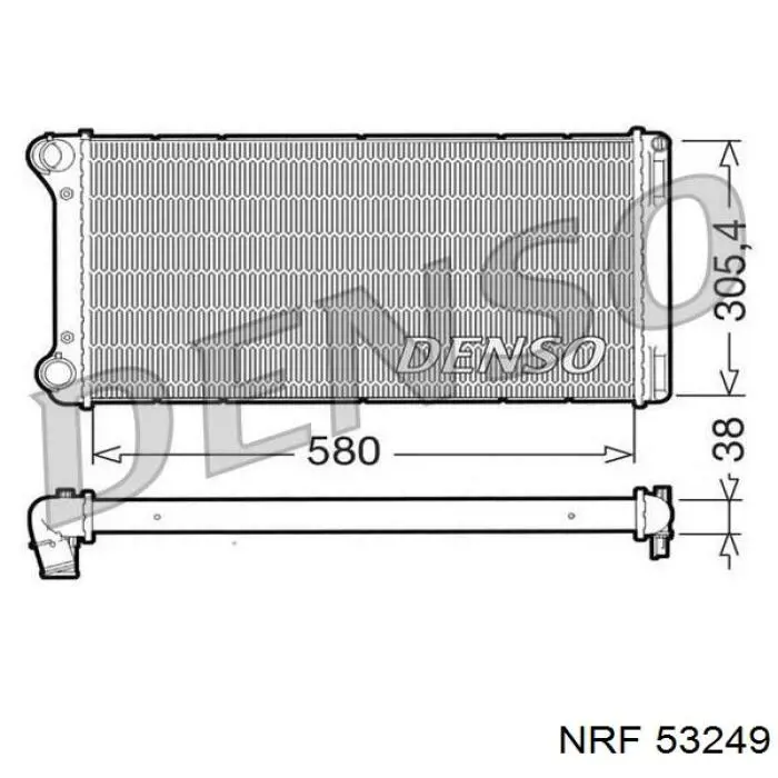 Радіатор основний NRF 53229 ціна, від 50.66 USD