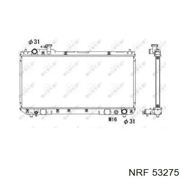 Купити 53275 NRF Радіатор двигуна