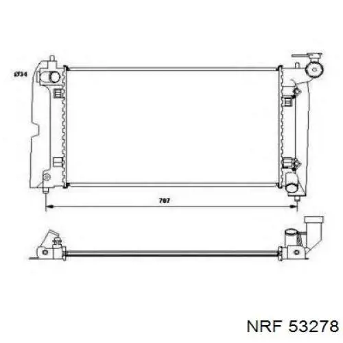Радіатор 53278 NRF