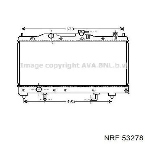 Радіатор основний NRF 53278 ціна, від 88.23 USD