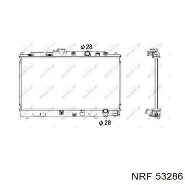 Радіатор основний NRF 53286 ціна, від 62.22 USD