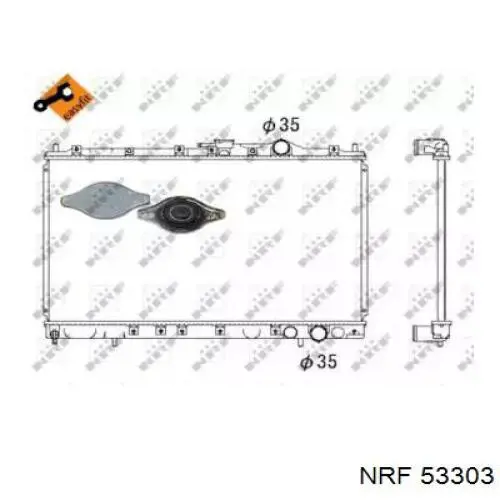 Радіатор основний Polcar 5230083K ціна, від 93.15 USD