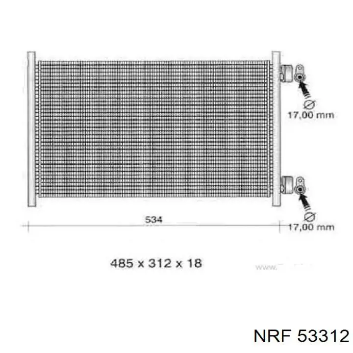 Радіатор охолодження NRF 53312