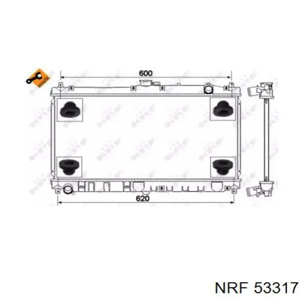 Радіатор охолодження NRF 53317