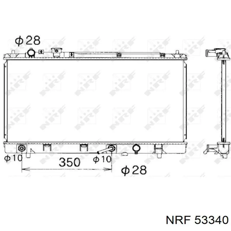 Радіатор FP8515200A Mazda