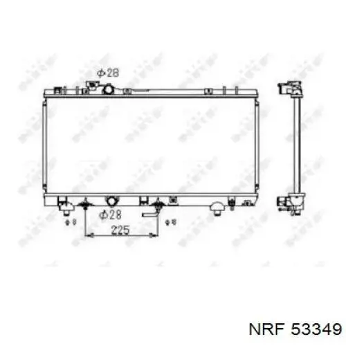 Купити 1640011820 Toyota Радіатор двигуна