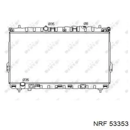 Радіатор основний NRF 53353 ціна, від 105.79 USD
