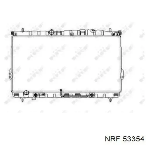 Купити 53354 NRF Радіатор двигуна