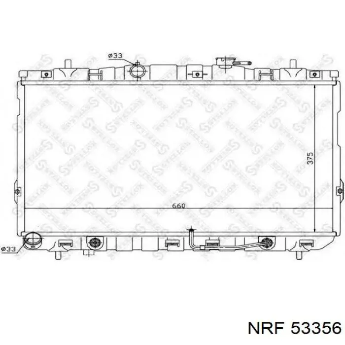 Купити 53356 NRF Радіатор двигуна