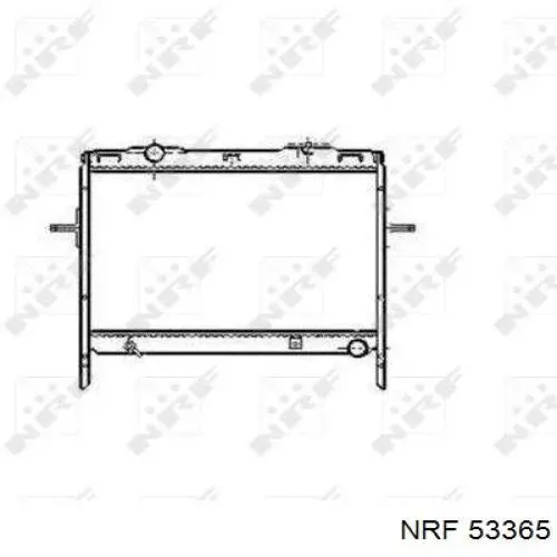 53365 NRF Радіатор охолодження двигуна
