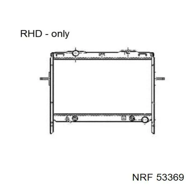 53369 NRF радіатор охолодження двигуна