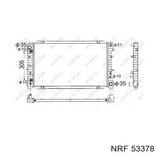 Купити YF0915200A Mazda Радіатор двигуна