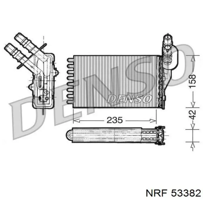 53382 NRF радіатор пічки (обігрівача)