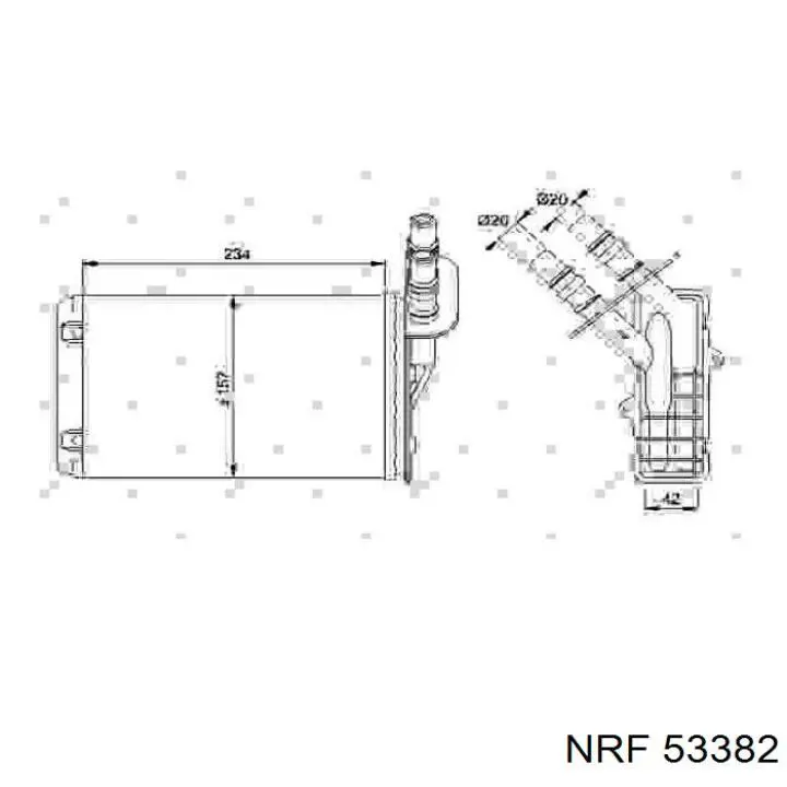 7701045552 Renault (RVI) Радіатор опалювача салону