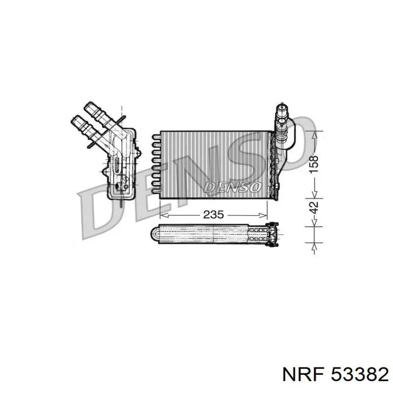 Радіатор пічки (обігрівача) Renault (RVI) 7701045552 ціна, від 15.73 USD