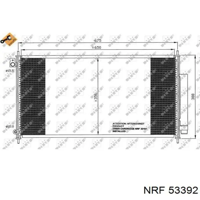 Купити FP30A592AV AVA Радіатор двигуна