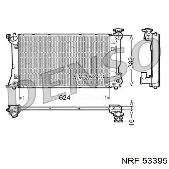 Радіатор 53395 NRF