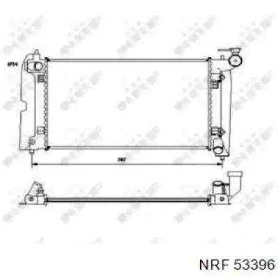 53396 NRF Радіатор охолодження двигуна