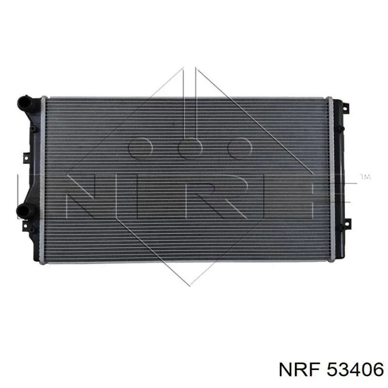 53406 NRF радіатор охолодження двигуна