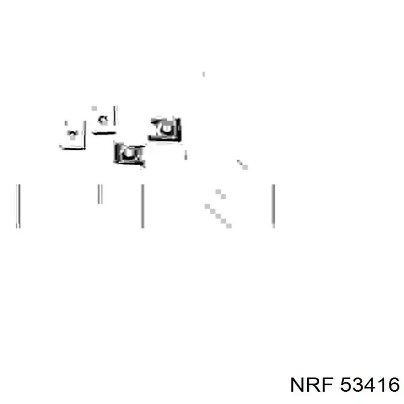 53416 NRF радіатор охолодження двигуна