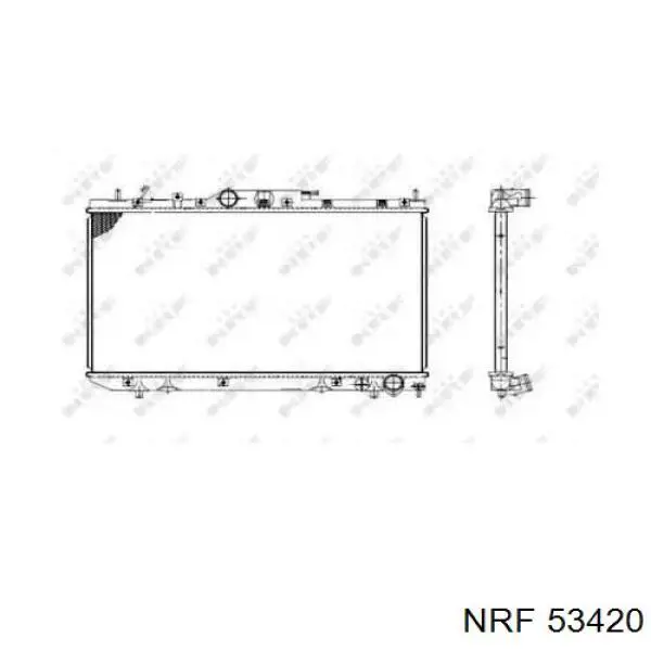 Купити 53420 NRF Радіатор двигуна